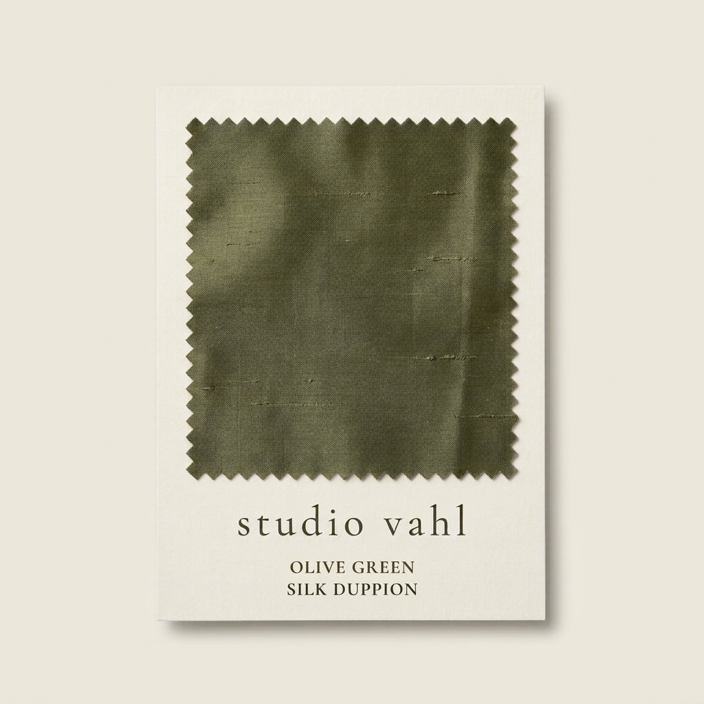 Fabric Swatch, Sky Blue or Olive Green